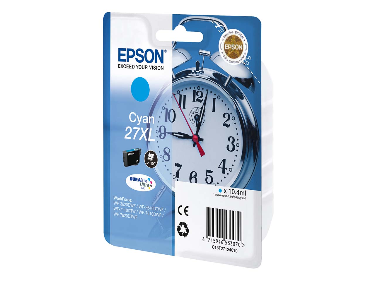 Epson Tintenpatrone T2712XL cyan