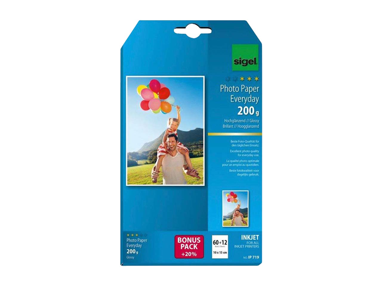 72 Blatt Sigel Everyday-Photo 10x15 200g