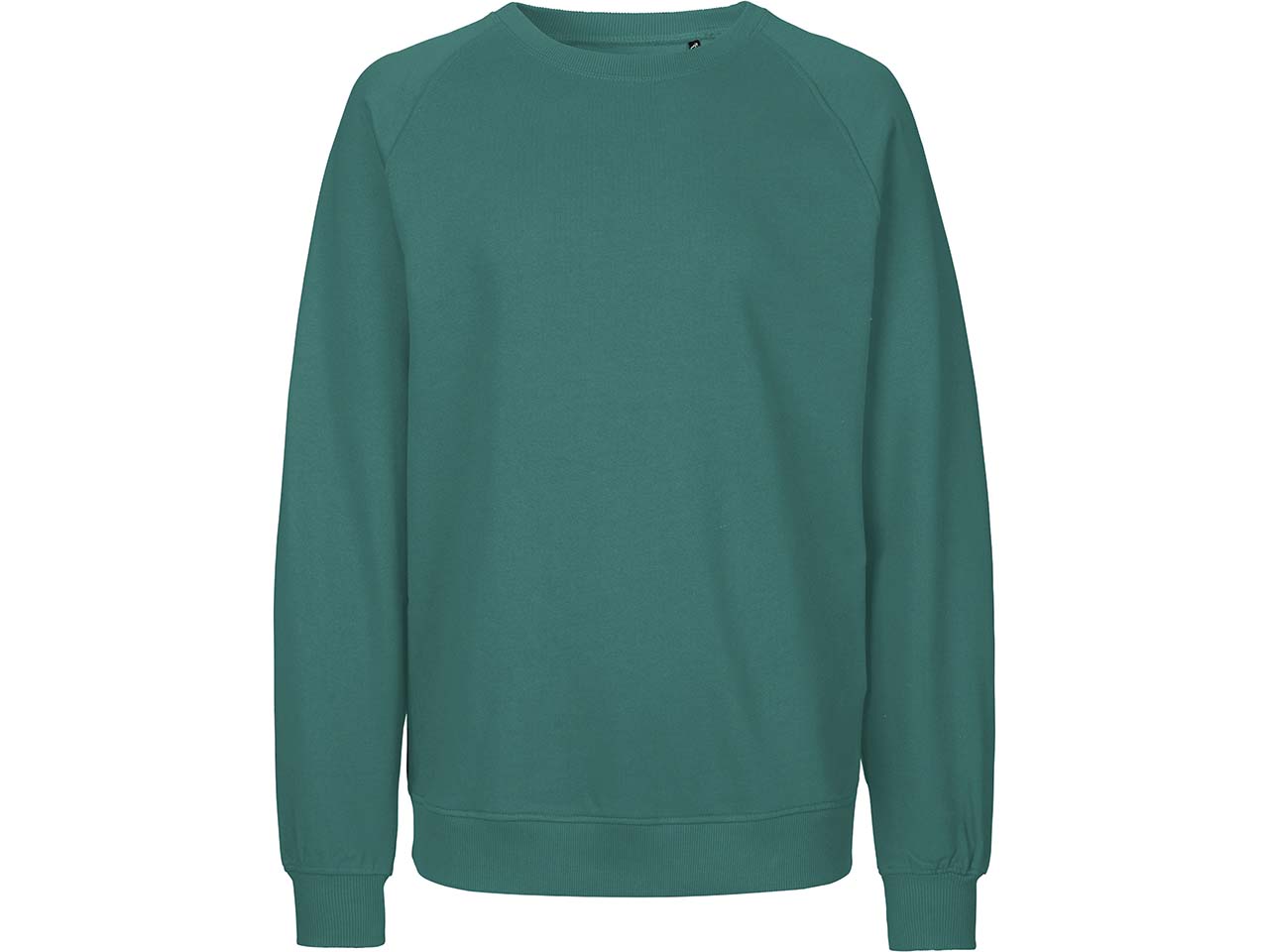 Neutral Bio-Unisex-Sweatshirt mit Rundhalsausschnitt, teal, Gr. L