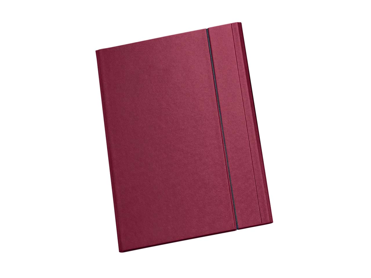 Angebotsmappe 'Elegance' A4, bordeaux, mit Gummizug und Visitenkartenschlitz