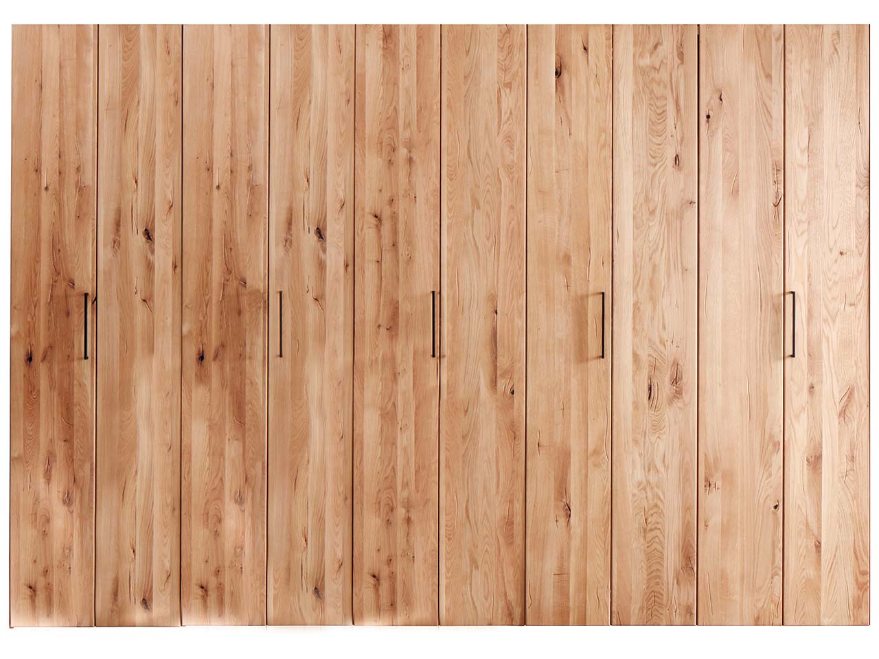 Kleiderschrank "Rödvig" mit Falttüren, 5-türig, Wildeiche geölt