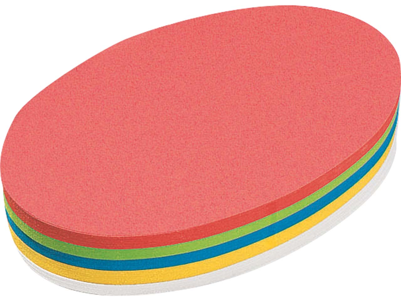 250 Blatt Moderatorenpapier Ovale 11x19 cm (farbig sortiert)
