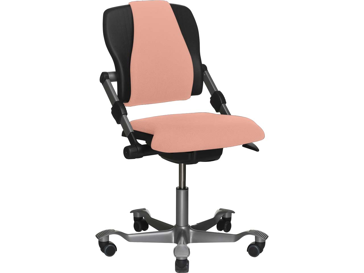 HAG Bürodrehstuhl "H03 340" Gestell: silber, Stoff: Select light blush