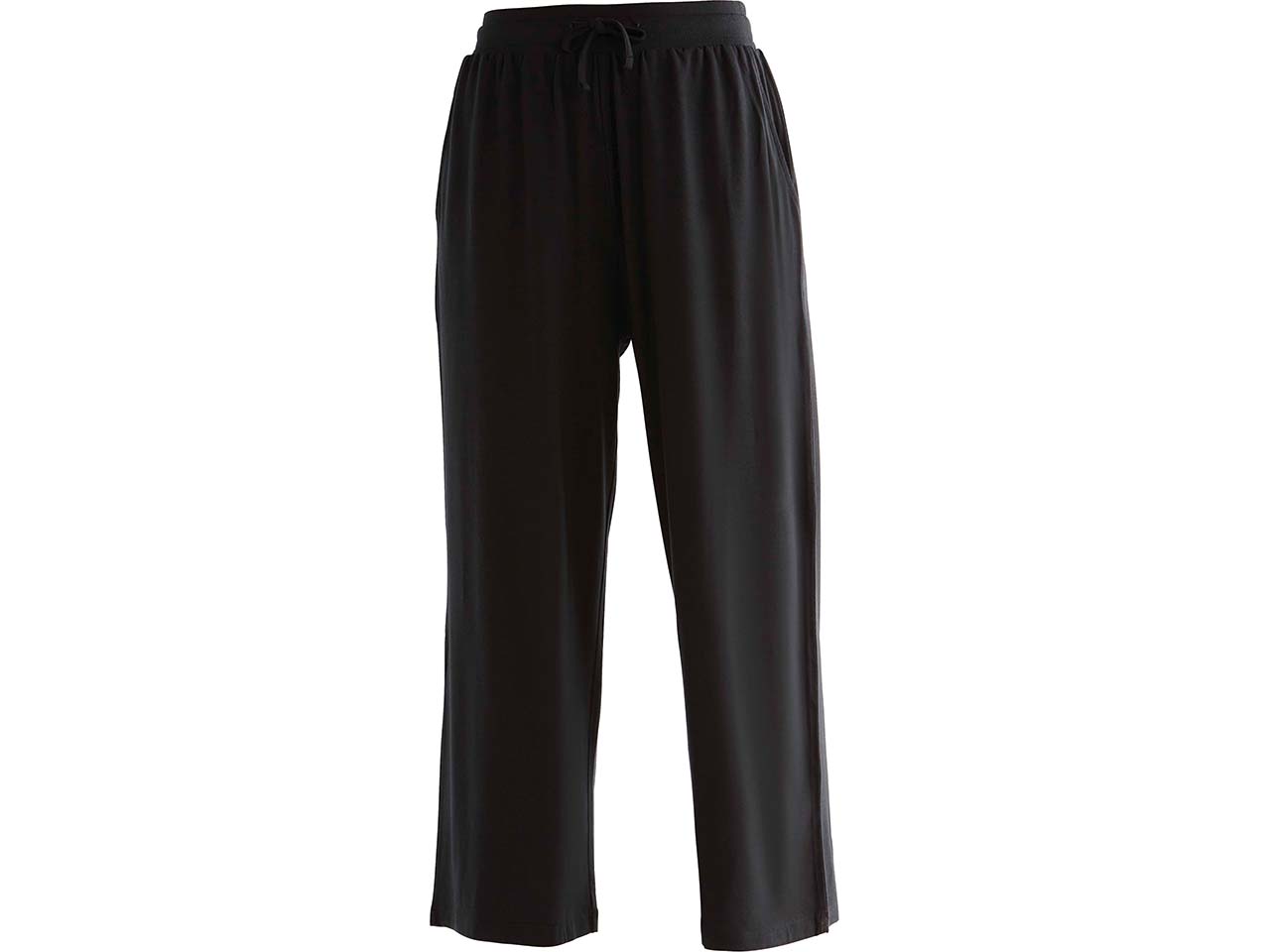 TRUE NORTH Damen-7/8-Hose mit weitem Bein, black, Gr. XL