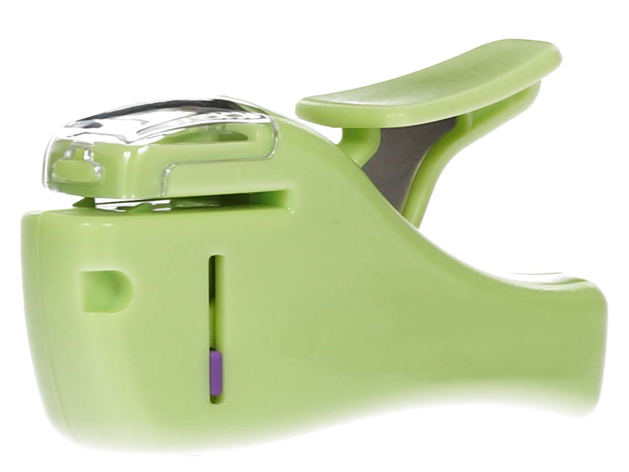 Klammerloser Tacker "Paper Shark" 4 Blatt, grün