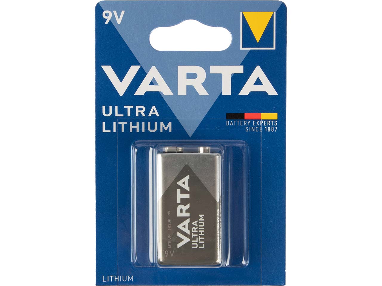 Varta Lithium-Batterien 'Ultra' E-Block,  6FR61, 9 V, 1 Stk.