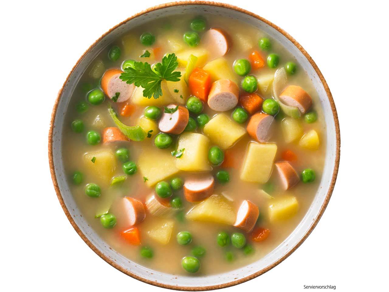 Ökoland Bio-Erbsensuppe mit Würstchen, 800 g