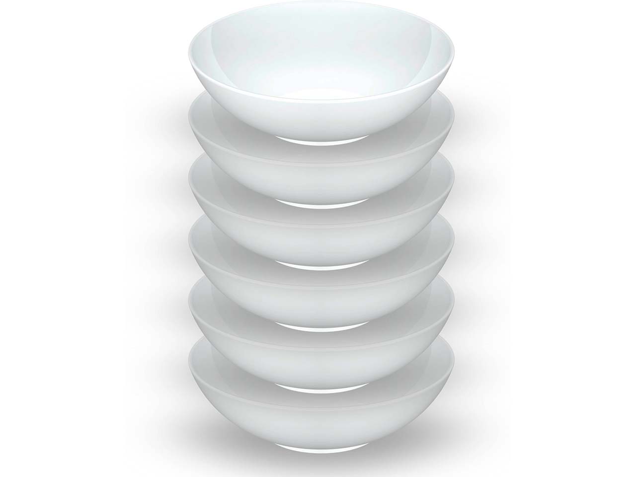 Mäser Schüsselset 6-tlg. "Saturno Coupe" Porzellan, weiß