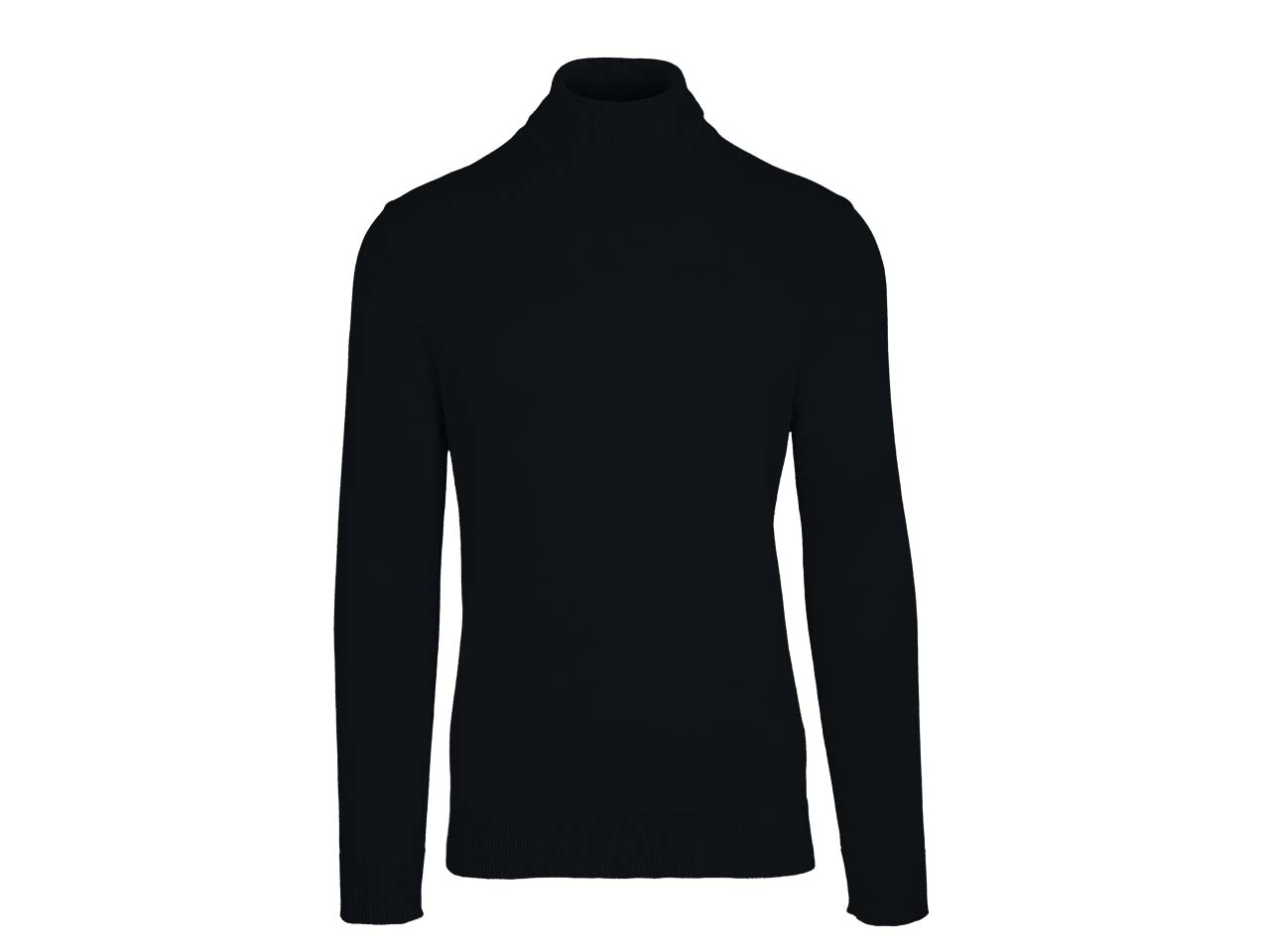 MELA Bio-Herren-Feinstrickpullover "KANJA" mit Rollkragen, navy, Gr. S