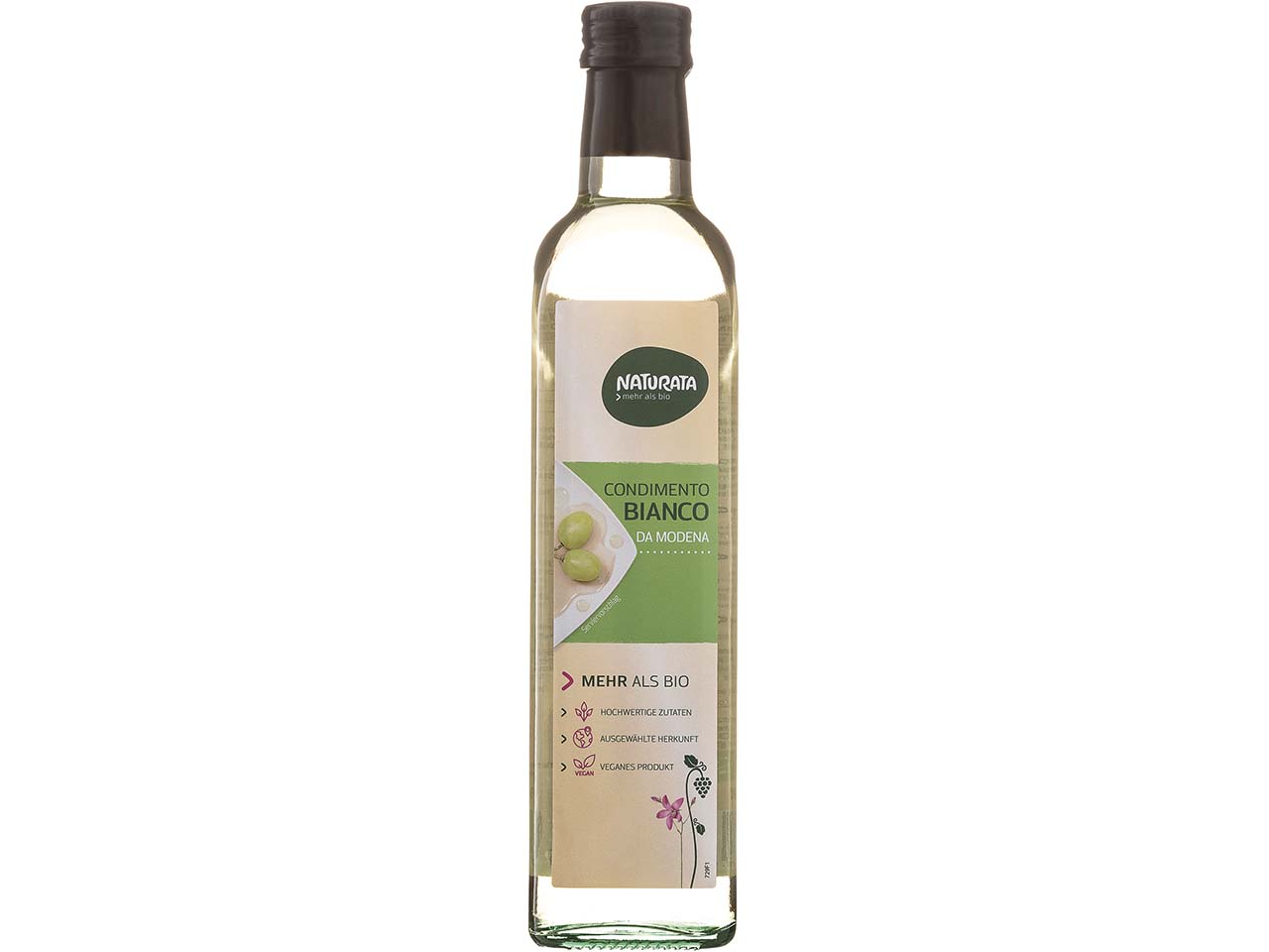 NATURATA Bio-Balsamicoessig "Condimento Bianco Da Modena", 500 ml NATURATA Bio-Balsamicoessig "Condimento Bianco Da Modena", 500 ml