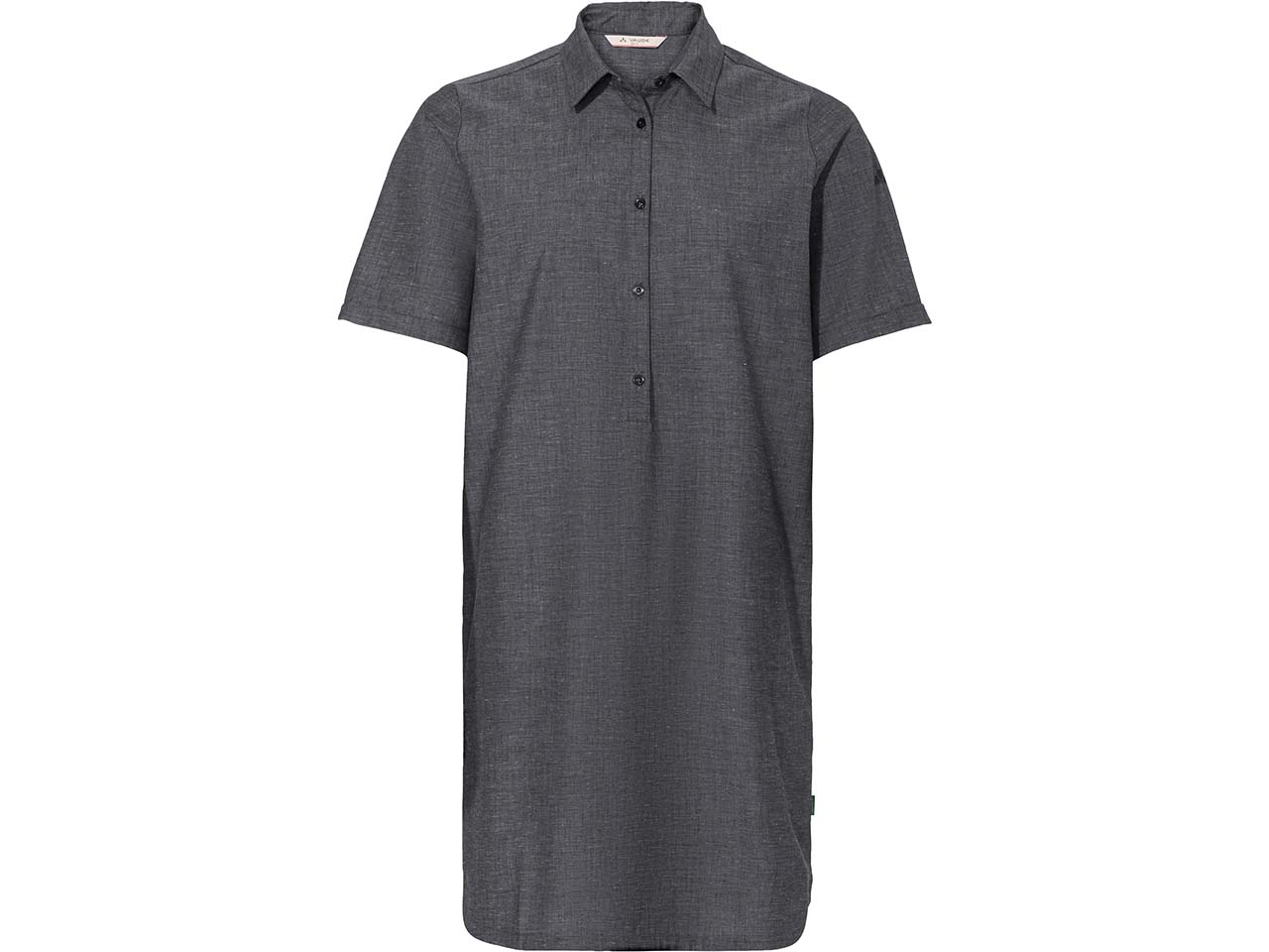 VAUDE Damen-Mini-Kleid 'Redmont' mit halber Knopfleiste, black, Gr. 36