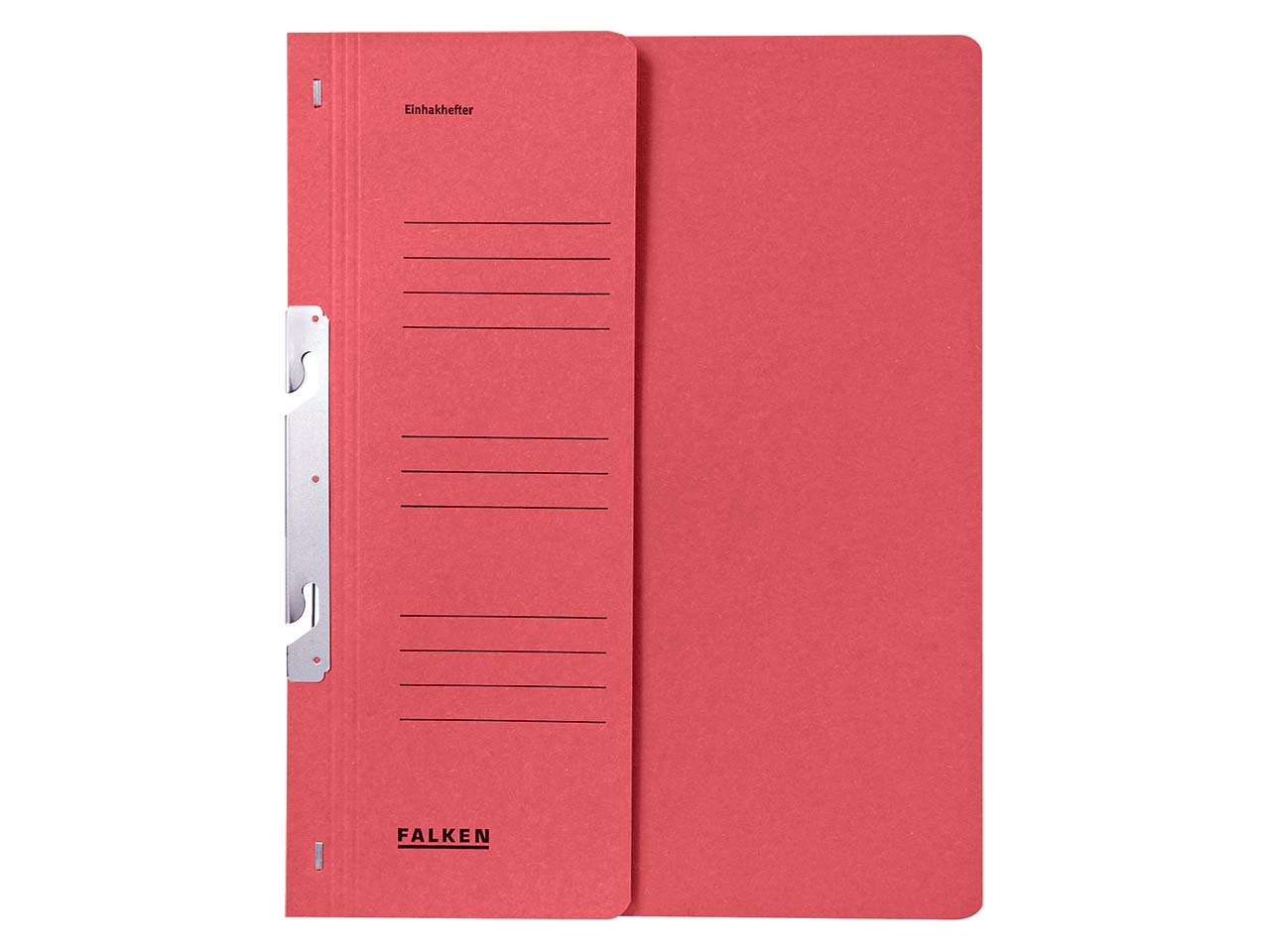 Falken Einhakhefter mit halbem Deckel 250g/m² rot