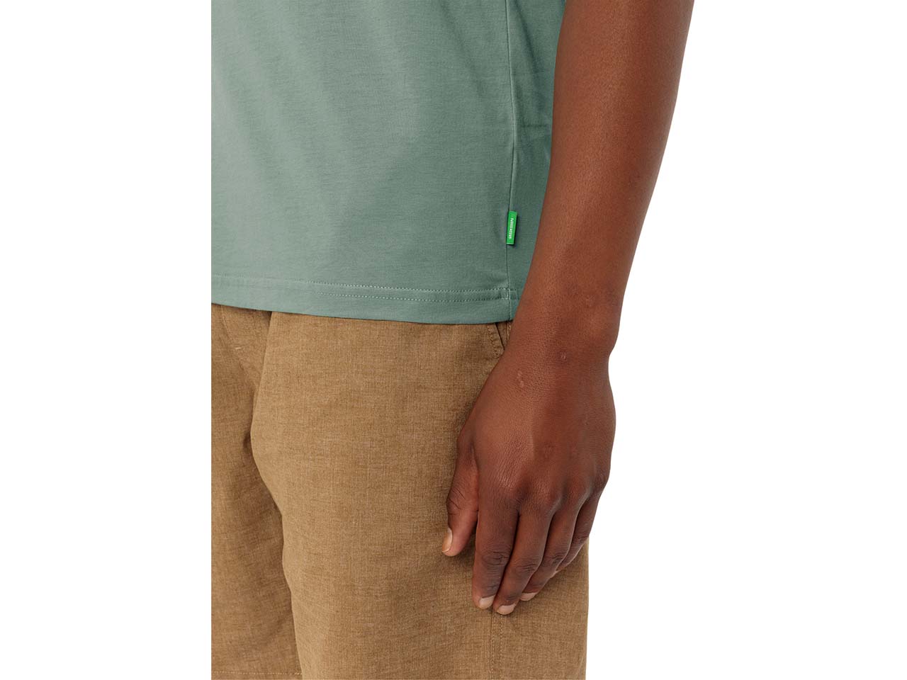 VAUDE Herren-T-Shirt "Spirit II" mit Rückenaufdruck, dusty fern, Gr. S