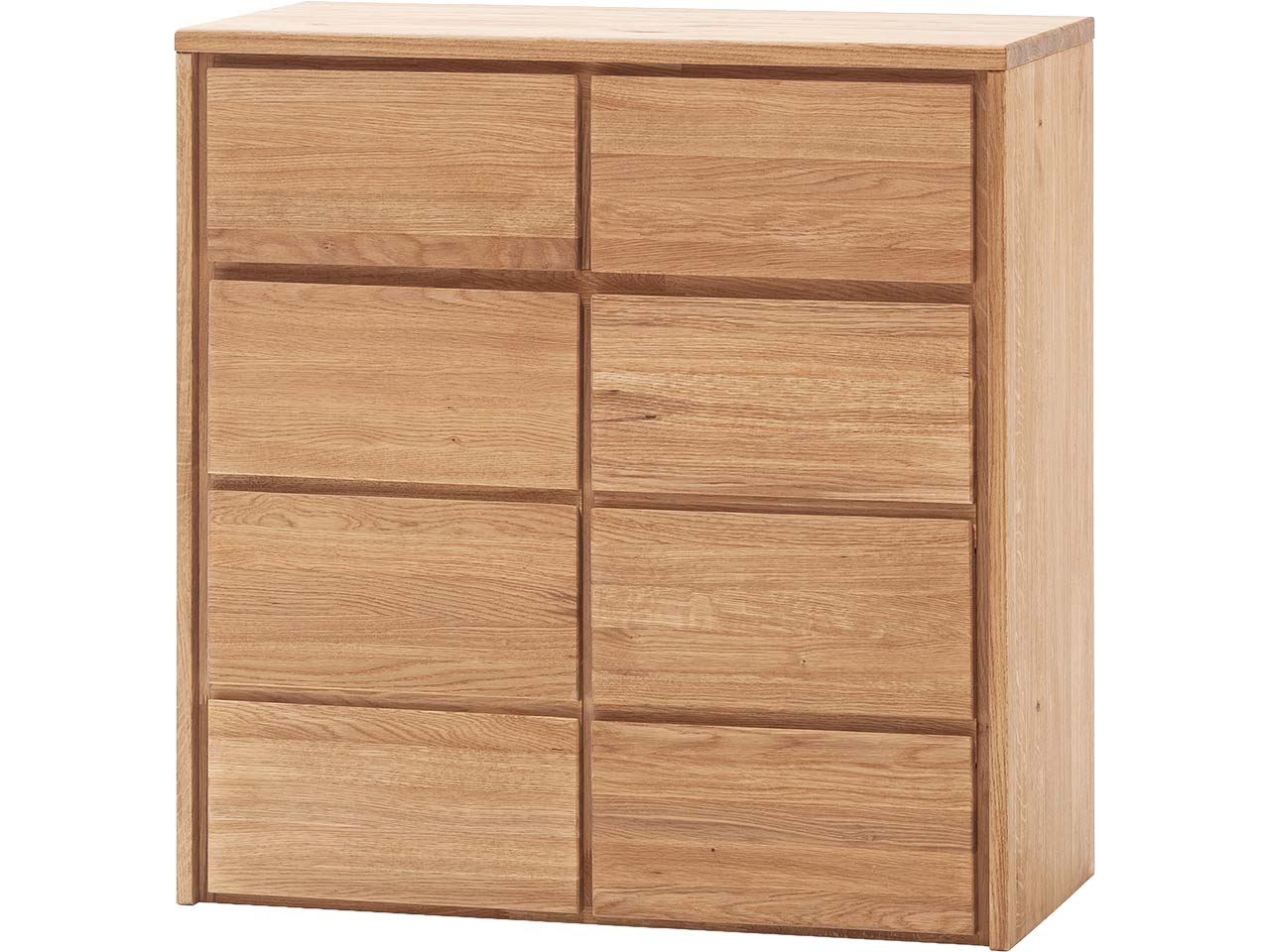 Kommode "Rödvig" aus Wildeiche, mit 2 Schubladen und 2 Türen, B 88 x T 42 x H 91 cm