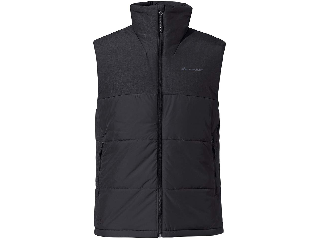 VAUDE Herren-Weste "Neyland Padded Vest" mit hohem Stehkragen, black, Gr. M