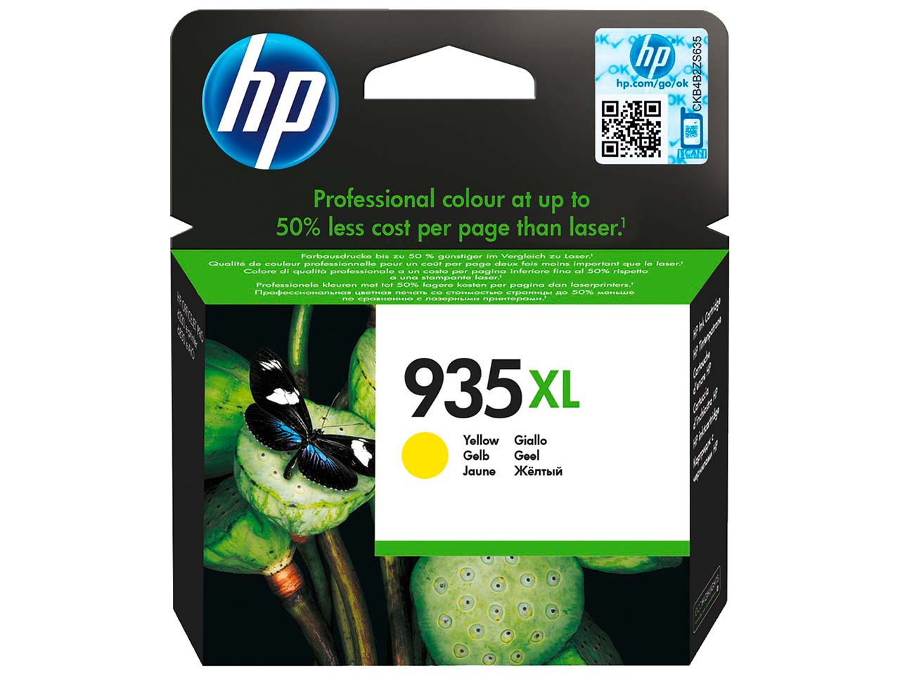 hp Tintenpatrone C2P26AE, Nr. 935XL gelb