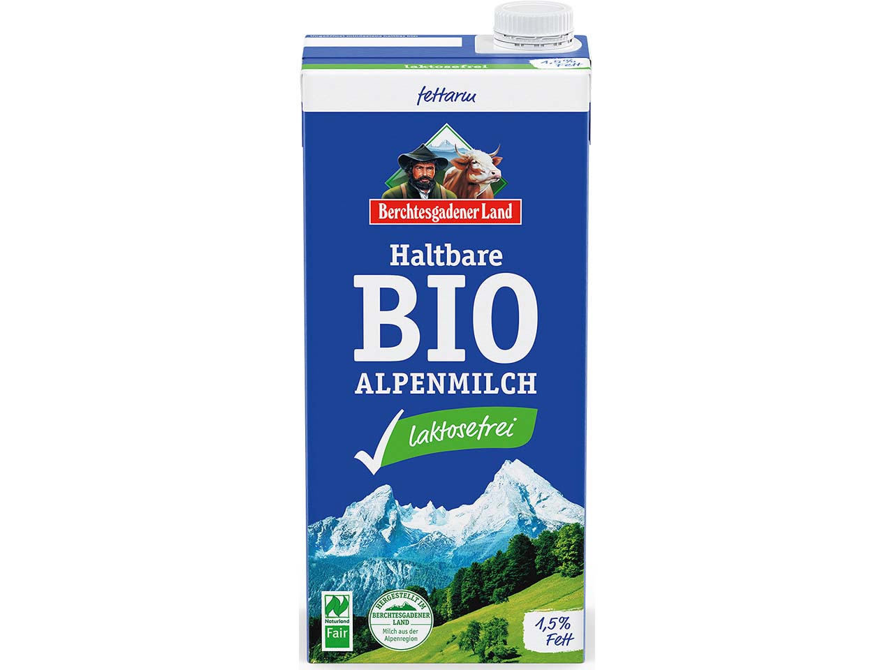 Berchtesgadener Land Laktosefreie H-Milch 1,5%, 1 l