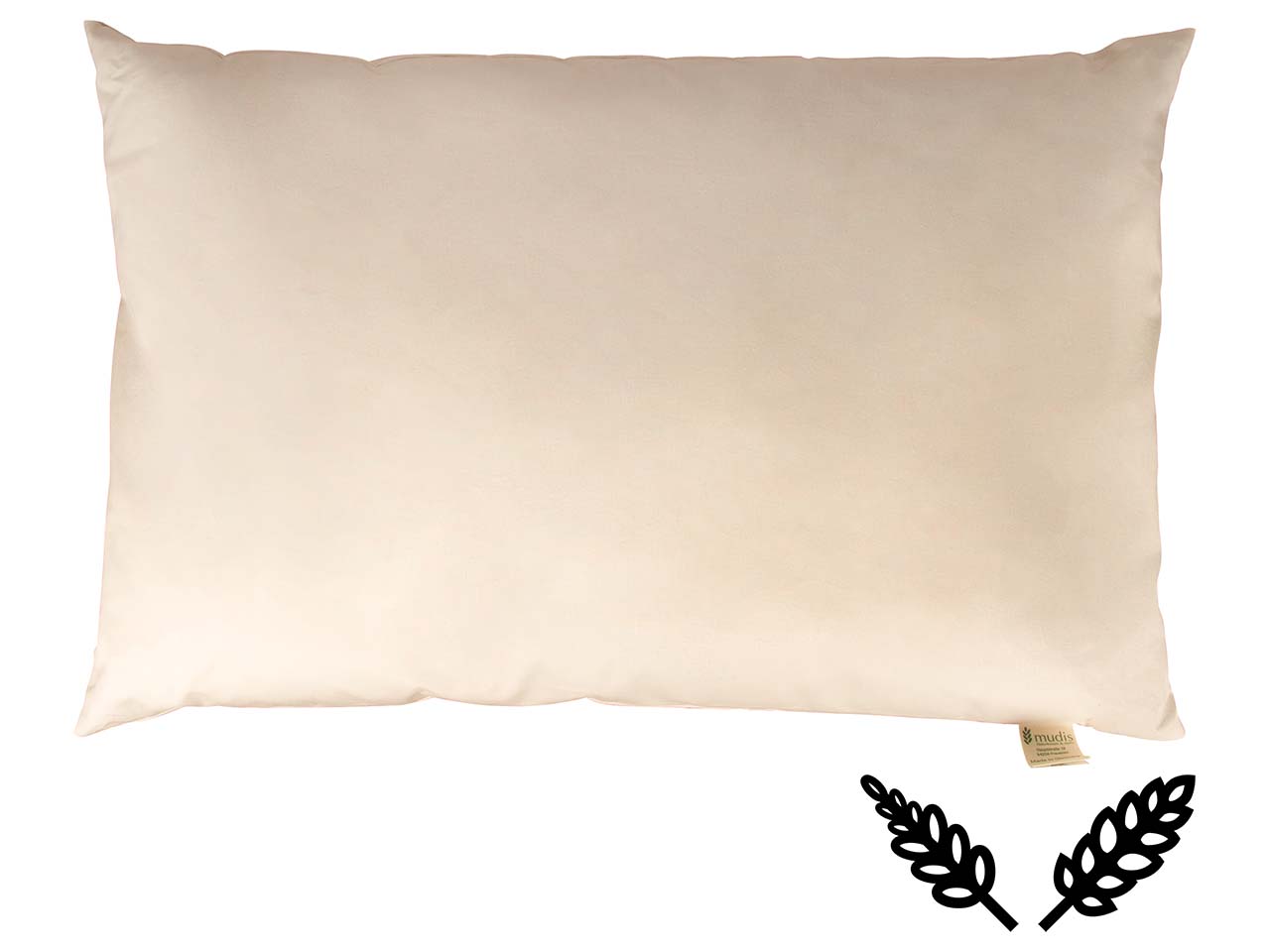 mudis Kopfkissen 40 x 60 cm mit Hirseschalen/Dinkelspelz