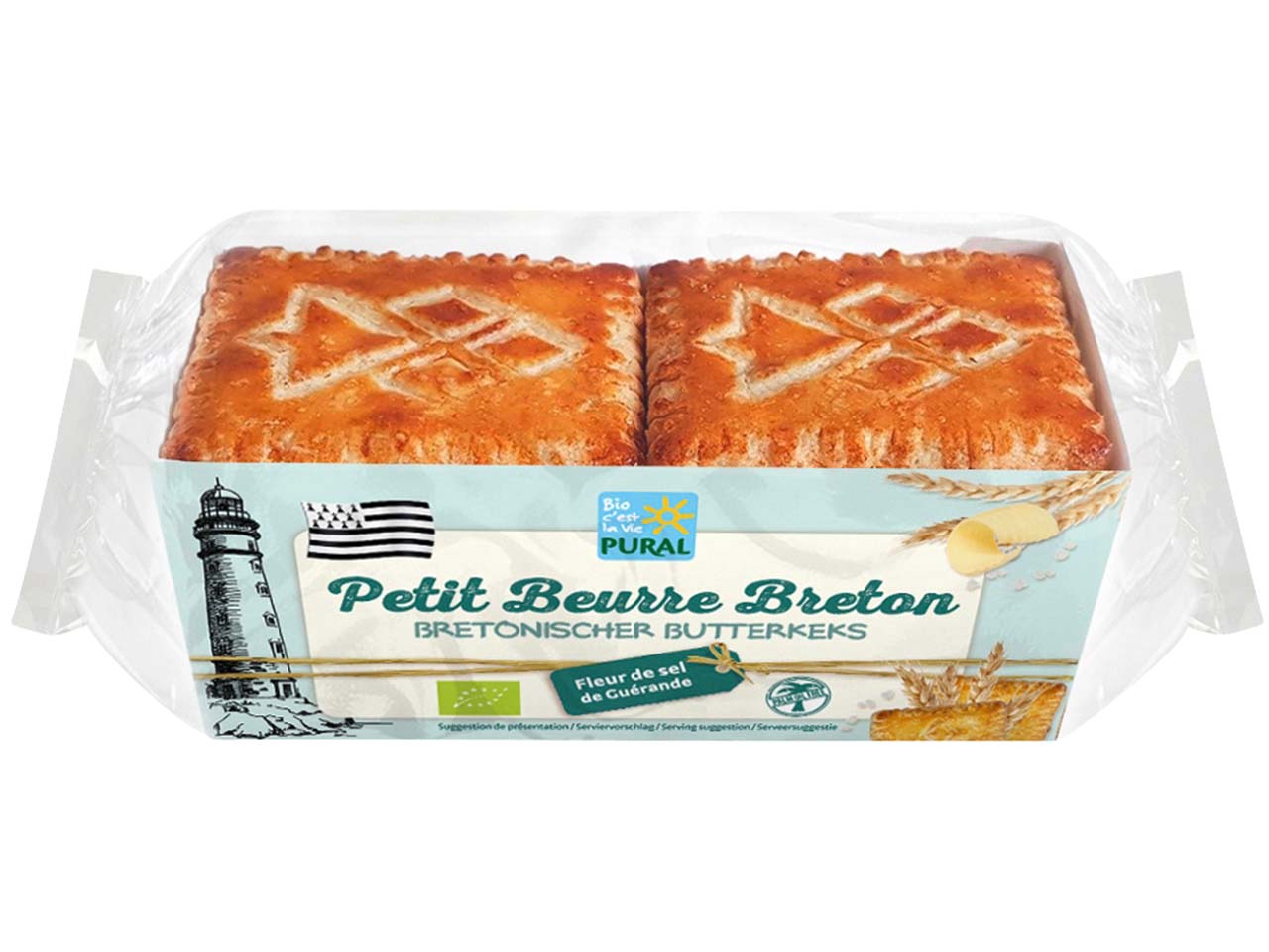 PURAL Bretonischer Bio-Butterkeks mit Fleur de Sel aus Guérande, 220 g
