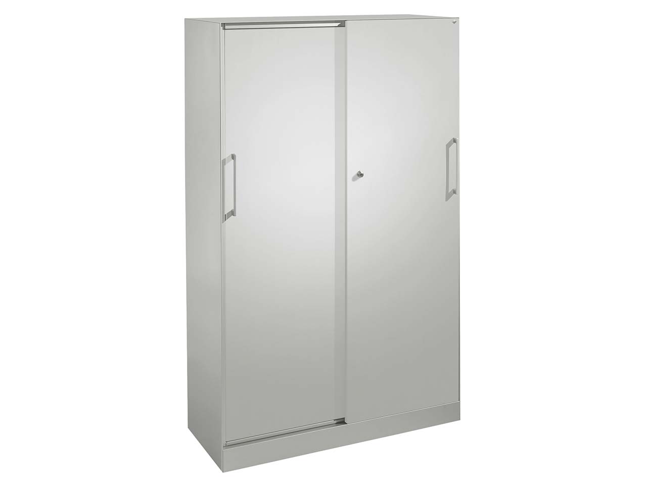 Schiebetürenschrank "CONTACT", Höhe 163,5 cm  (BxT) 100 x 43,5, silber