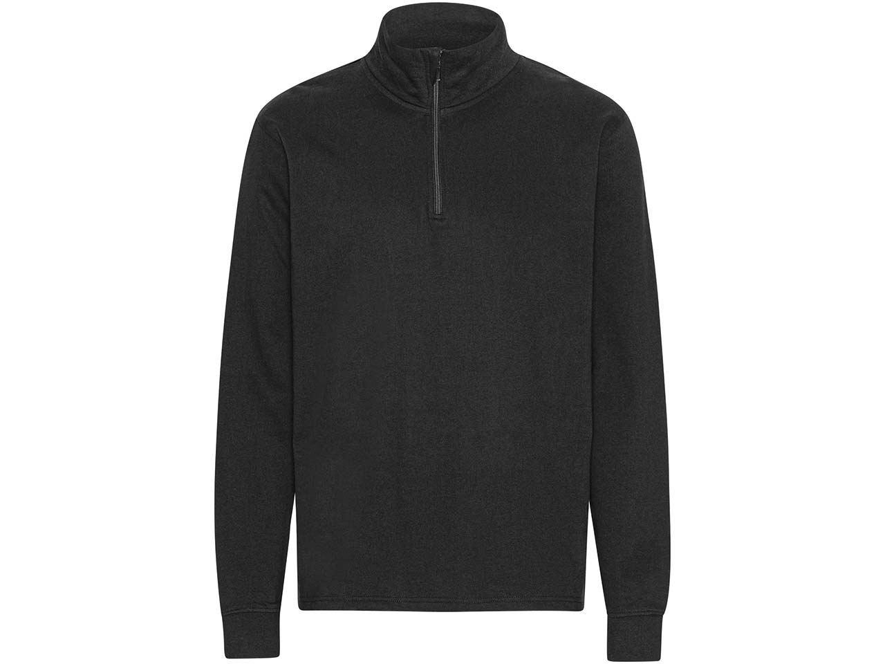 Neutral Bio-Unisex-Sweatshirt "Tiger Cotton" mit Half-Zip, black, Gr. L