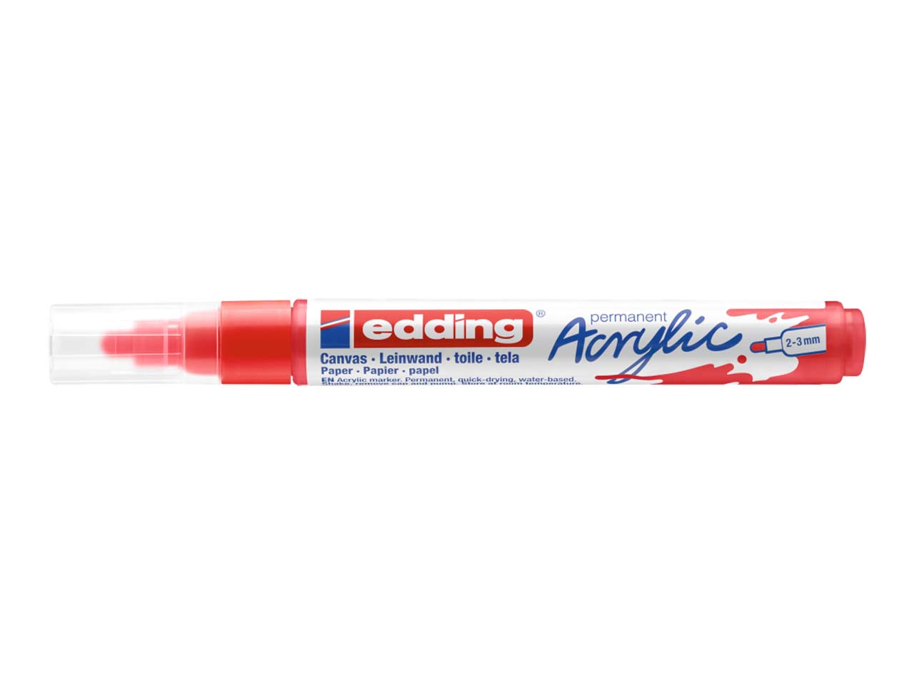 edding Acrylmarker "Acrylic 5100" Rundspitze mittel, rot