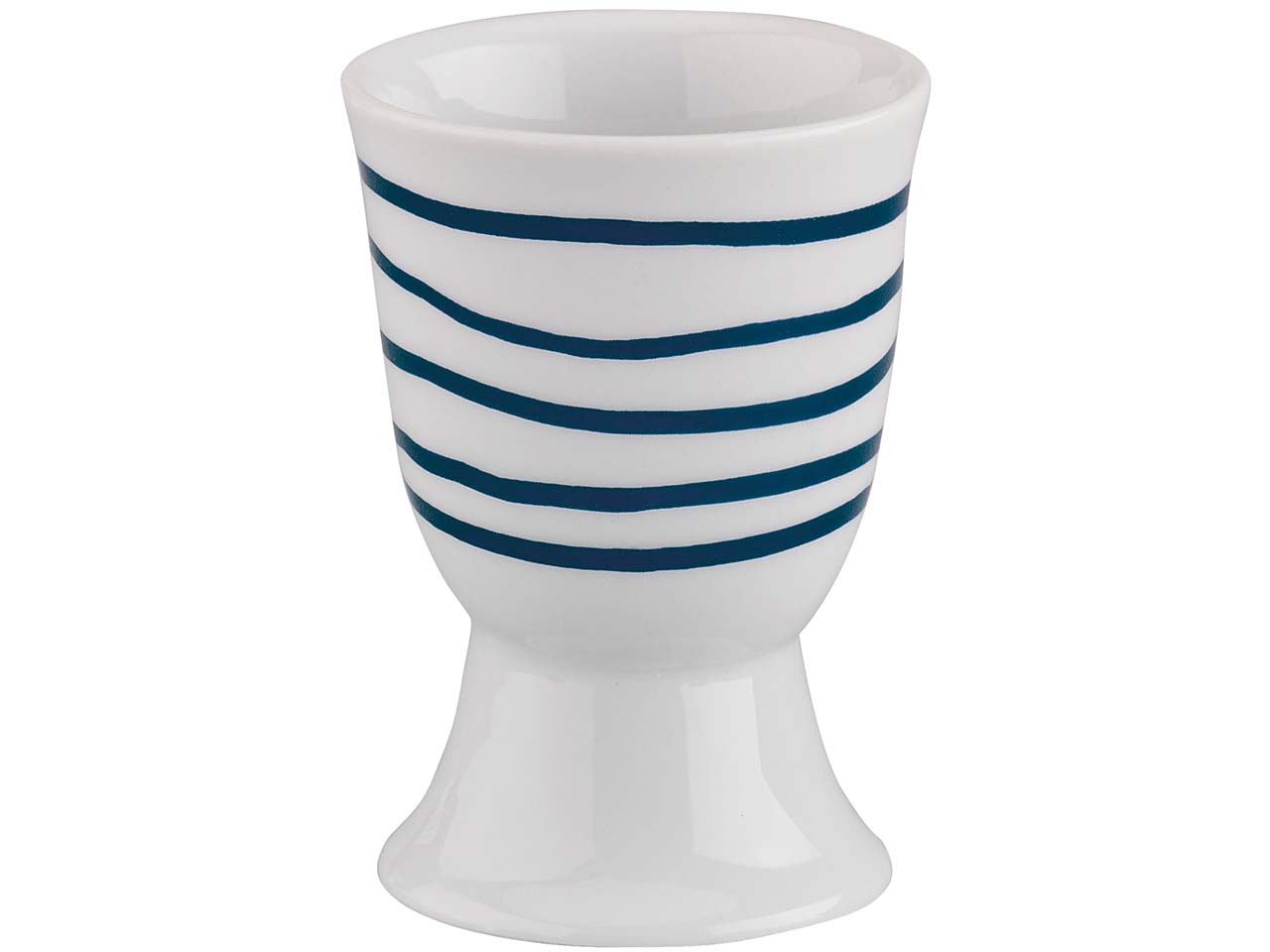 cilio Eierbecher "AMICI" aus Porzellan mit Dekor, H 7 cm, Ø 5cm, Striche