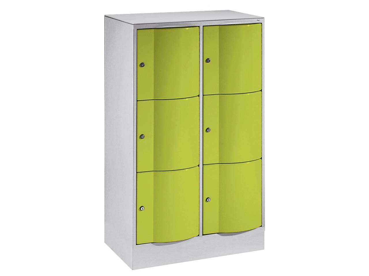 Schließfachschrank 2 Türme an/gr 3er