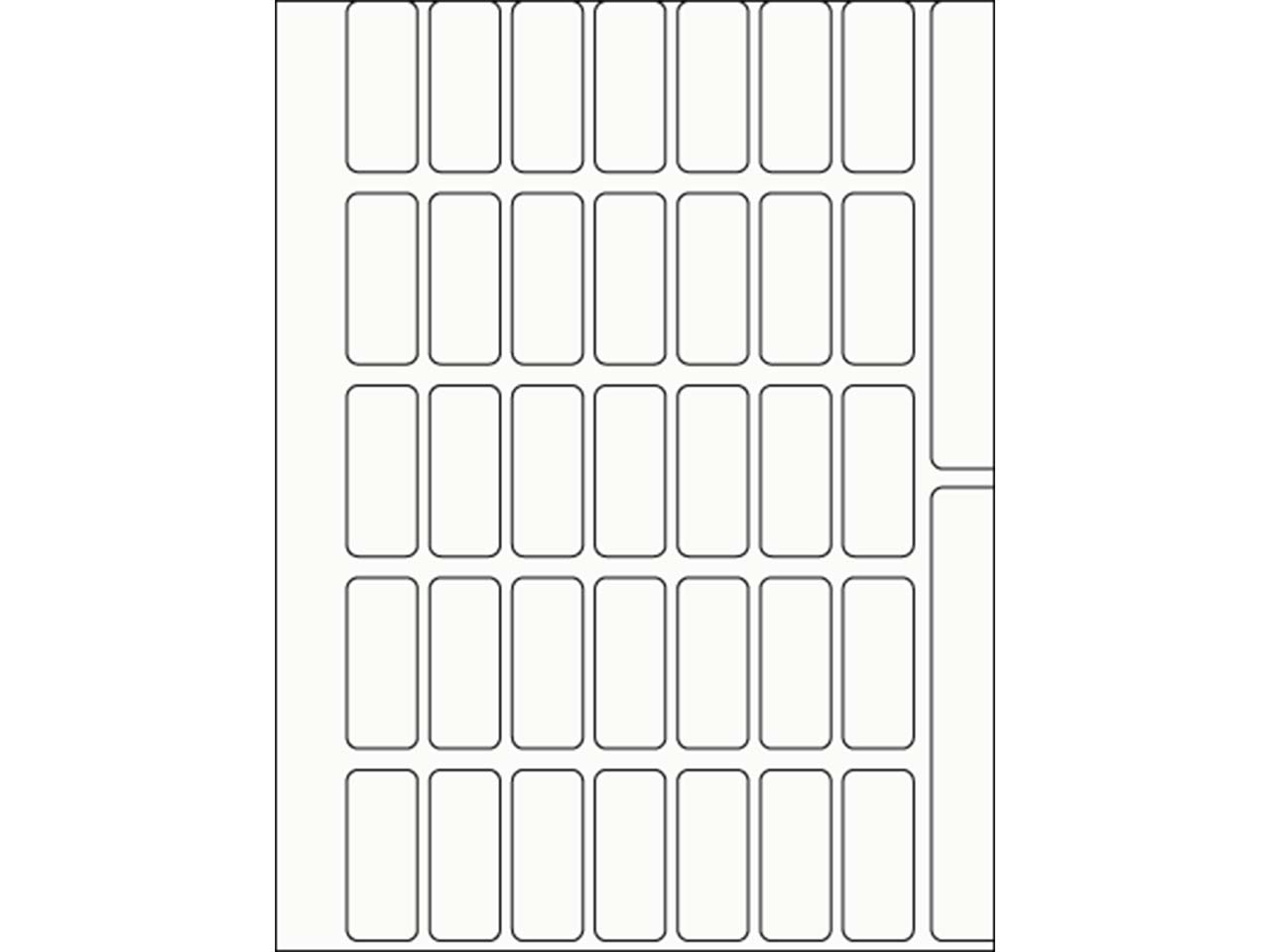 700 Etiketten 12 x 30 mm