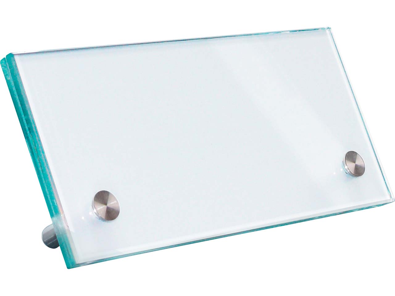 SignSystems Namensaufsteller "Cristallo" 20 x 7 cm, 2 Halter, Ø 10 mm