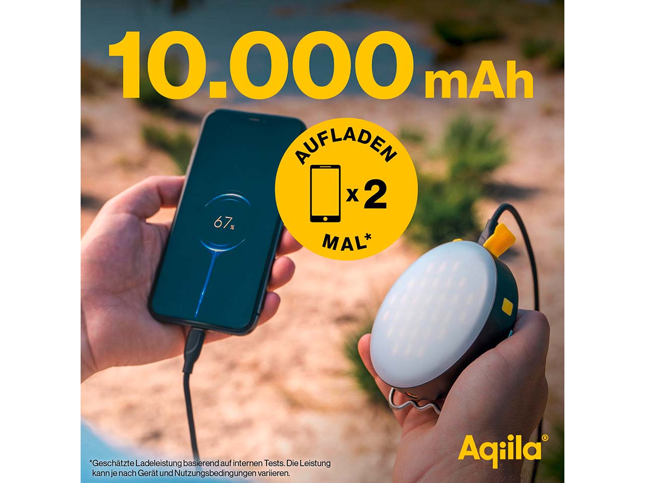 Aqiila 2 in 1 Powerbank und Leuchte "Powerbird BL10"