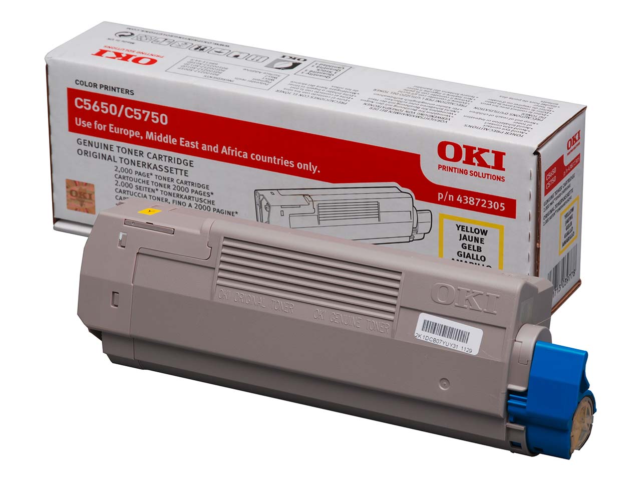 Oki Toner 43872305 gelb