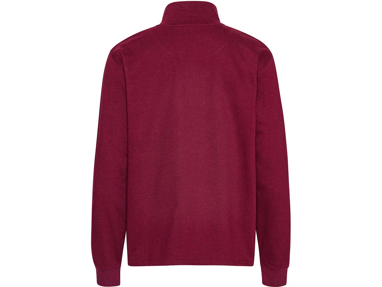 Neutral Bio-Unisex-Sweatshirt "Tiger Cotton" mit Half-Zip, bordeaux, Gr. XS