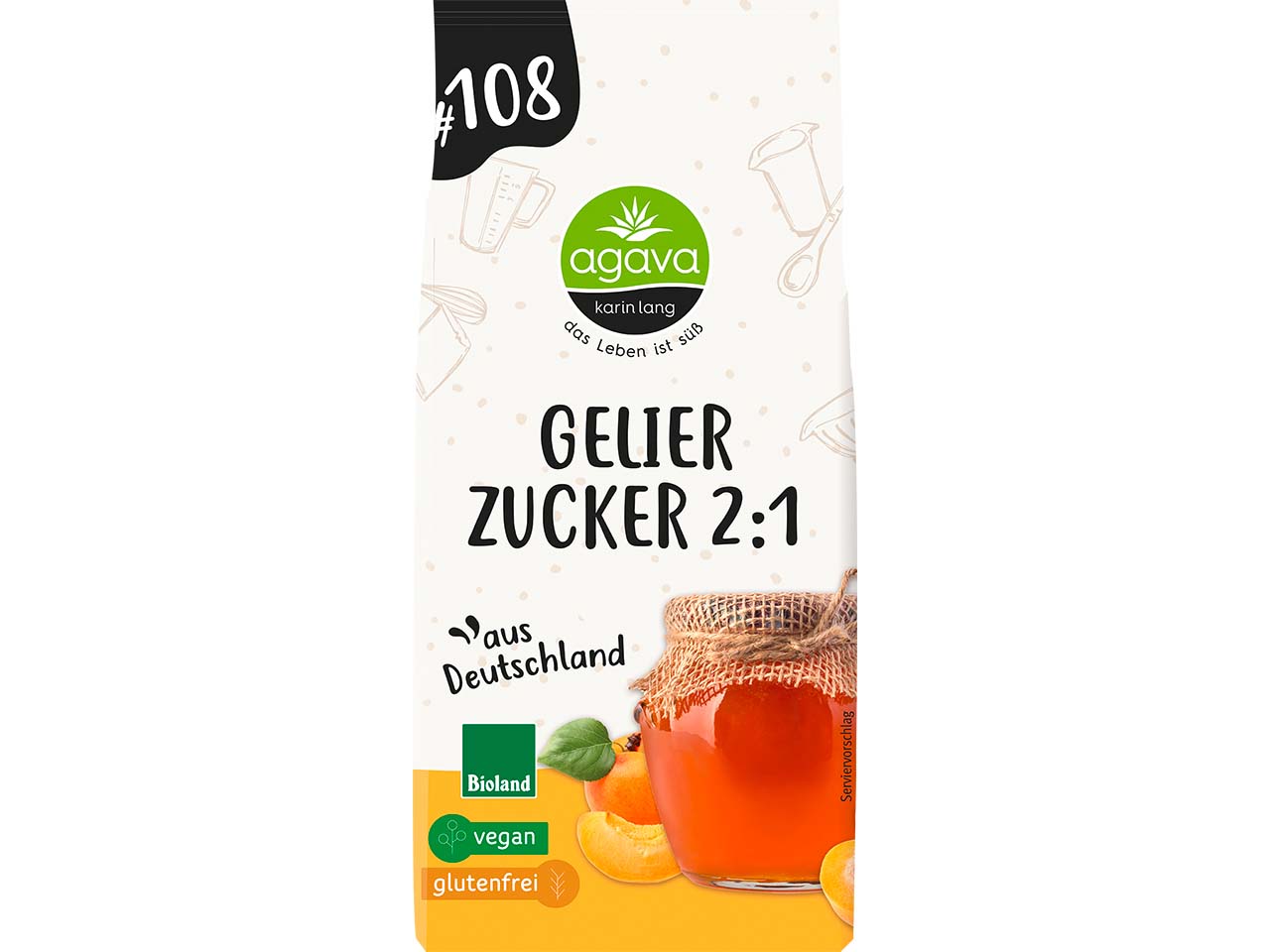 agava Bio-Gelierzucker 2:1, 500 g