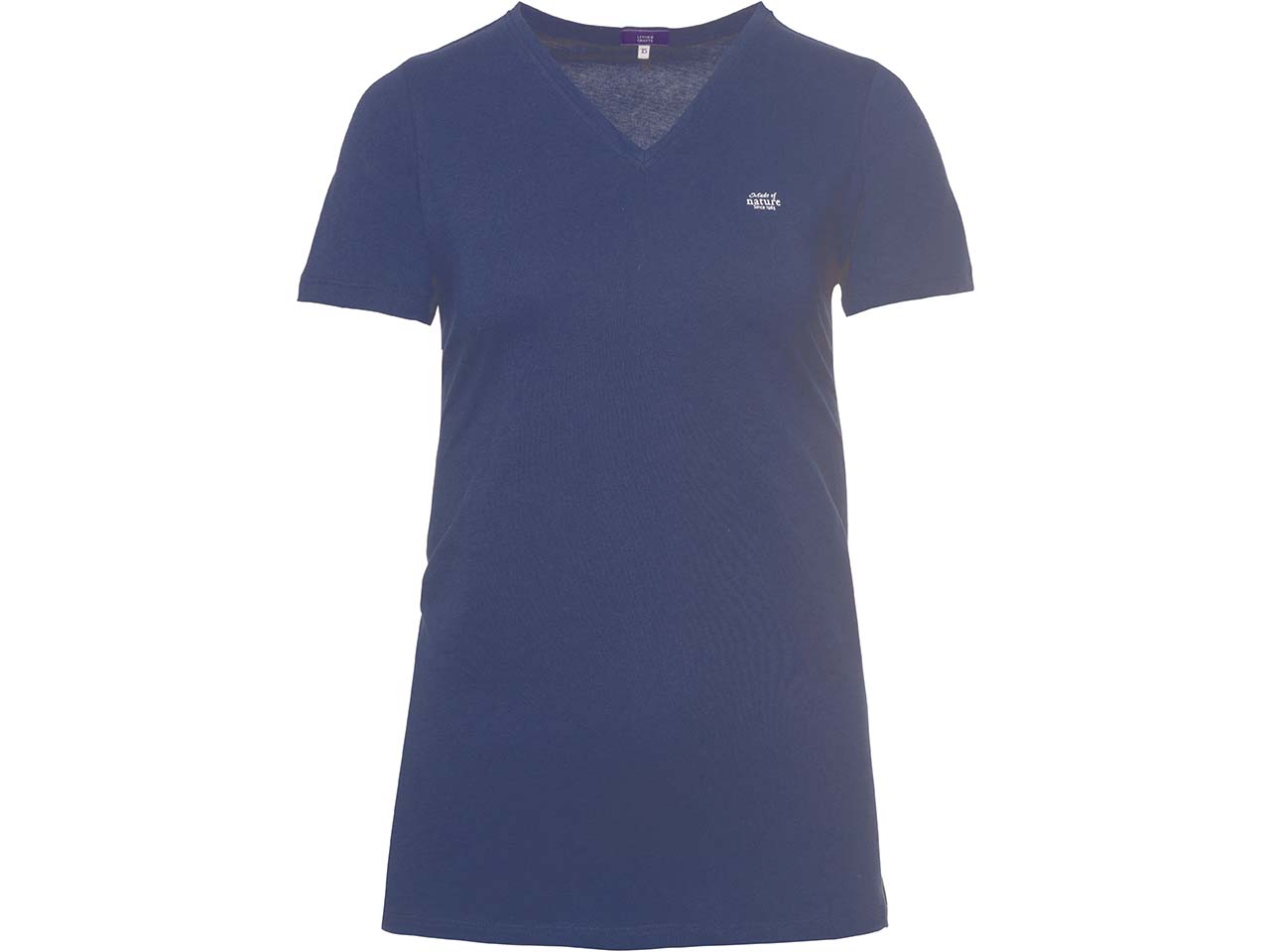 Living Crafts Bio-Damen-Schlafshirt "MARA" mit V-Ausschnitt, navy, Gr. S