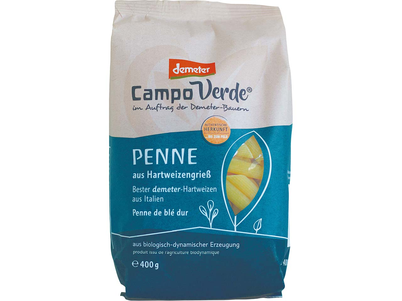 Campo Verde Bio-Penne aus Hartweizengrieß, 400 g