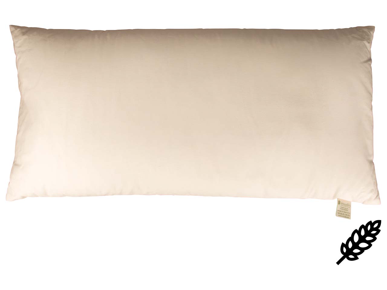 mudis Kopfkissen 40 x 80 cm Dinkelspelz