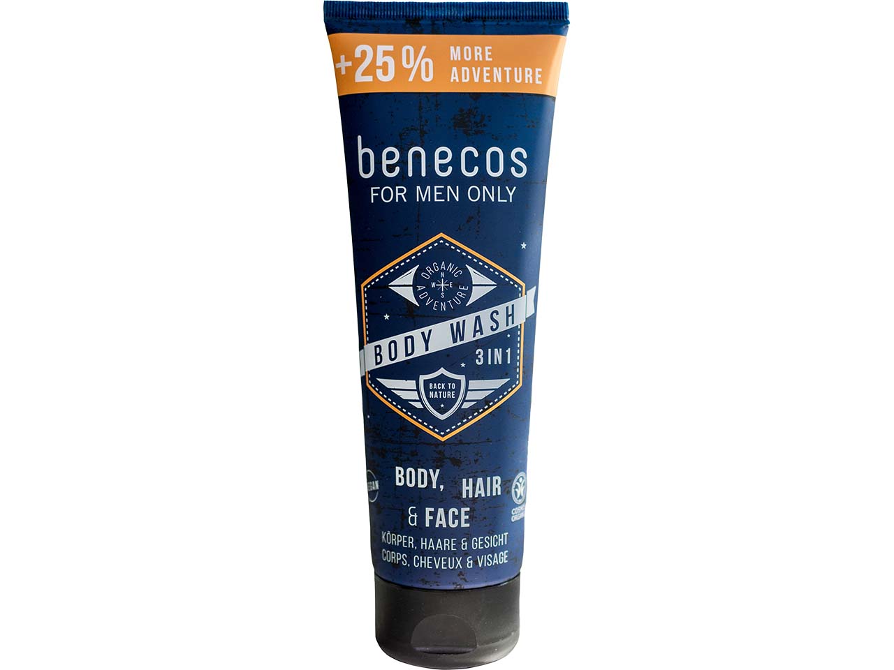 benecos Bio-Duschgel 3in1 "for men only", 250 ml