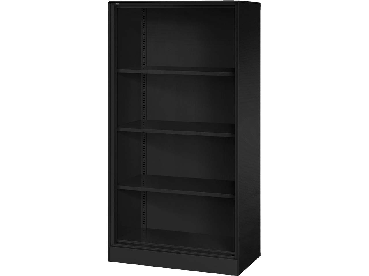 Regal "CONTACT", Höhe 163,5 cm  (BxT) 80 x 43,5 , schwarz