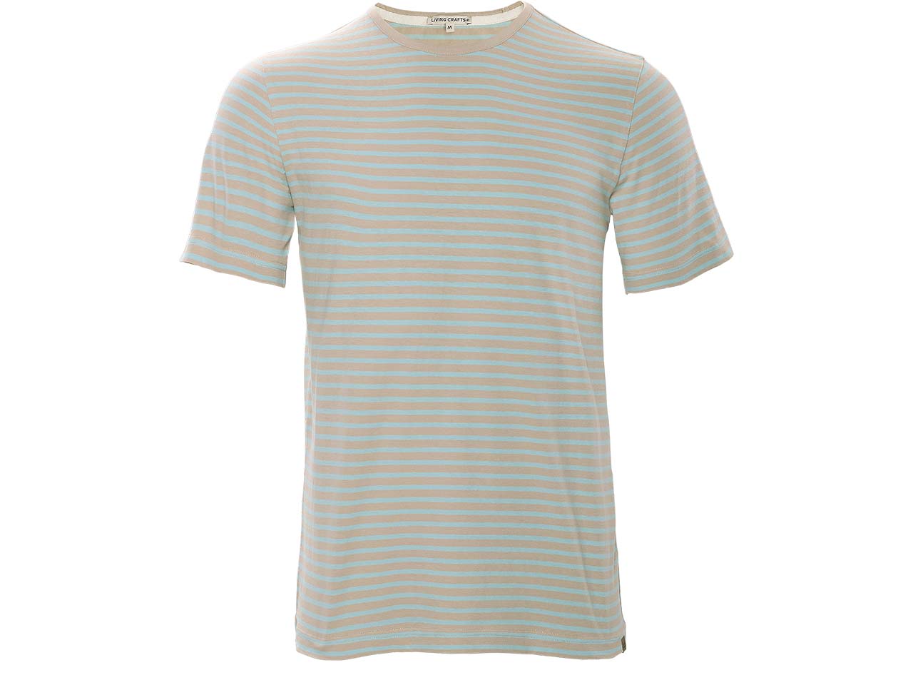 Living Crafts Bio-Herren-T-Shirt 'ROCCO' mit Rundhalsausschnitt, sabbia, Gr. XL