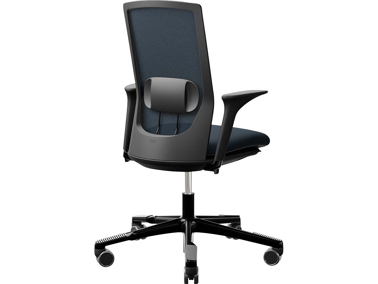 HAG Bürodrehstuhl "Futu mesh 1100-S" mit AL, Gestell: schwarz, Stoff: "FutuKnit" Dusk
