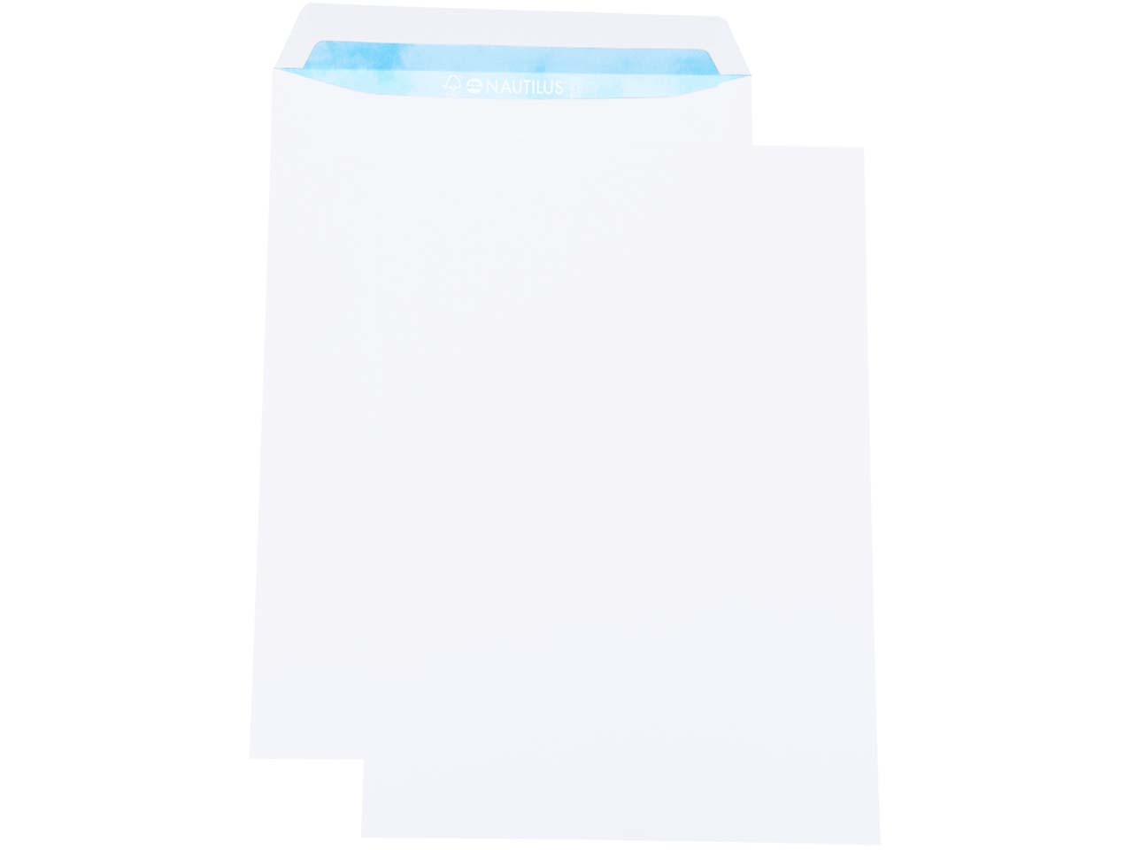 250 Versandtaschen "Nautilus Super White" DIN C4, mit Haftklebung, ohne Fenster 120 g/m²