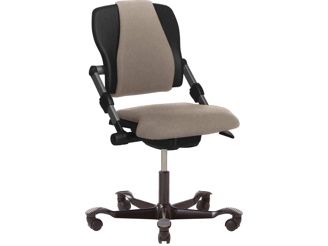 HAG Bürodrehstuhl "H03 340" Gestell: schwarz, Stoff: Select beige