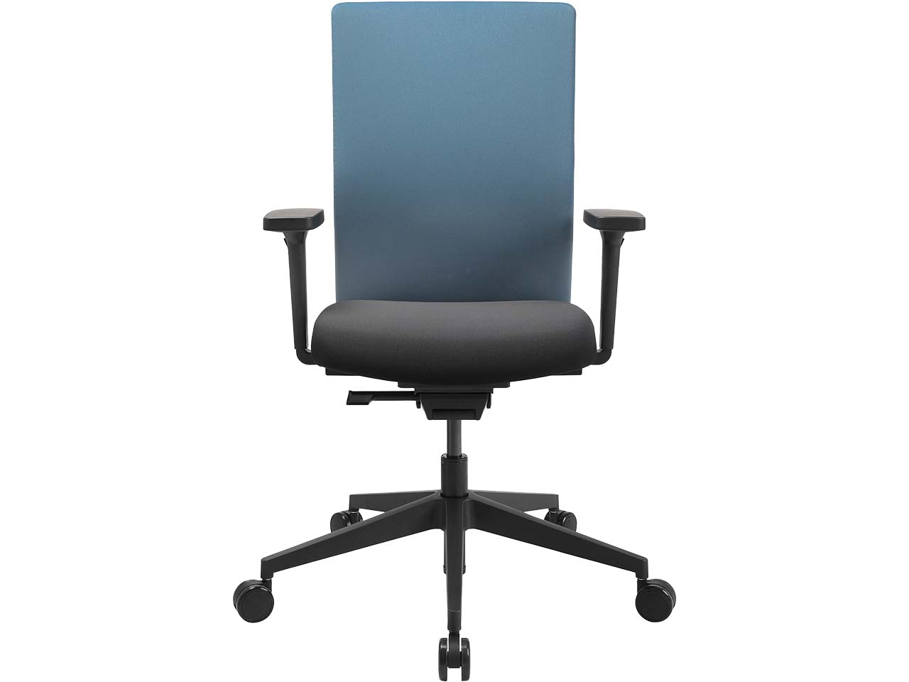 Topstar Bürodrehstuhl "AirWork G" mit Armlehnen, Sitz schwarz, Rücken petrol