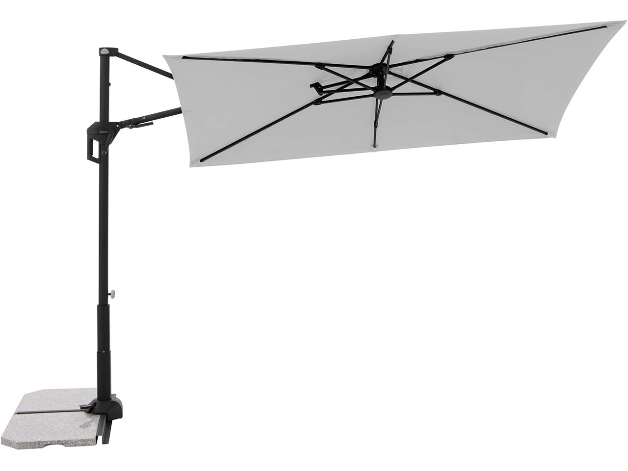 doppler Pendelschirm "ACTIVE Pendel Green Edition" 240 x 135 cm, hellgrau