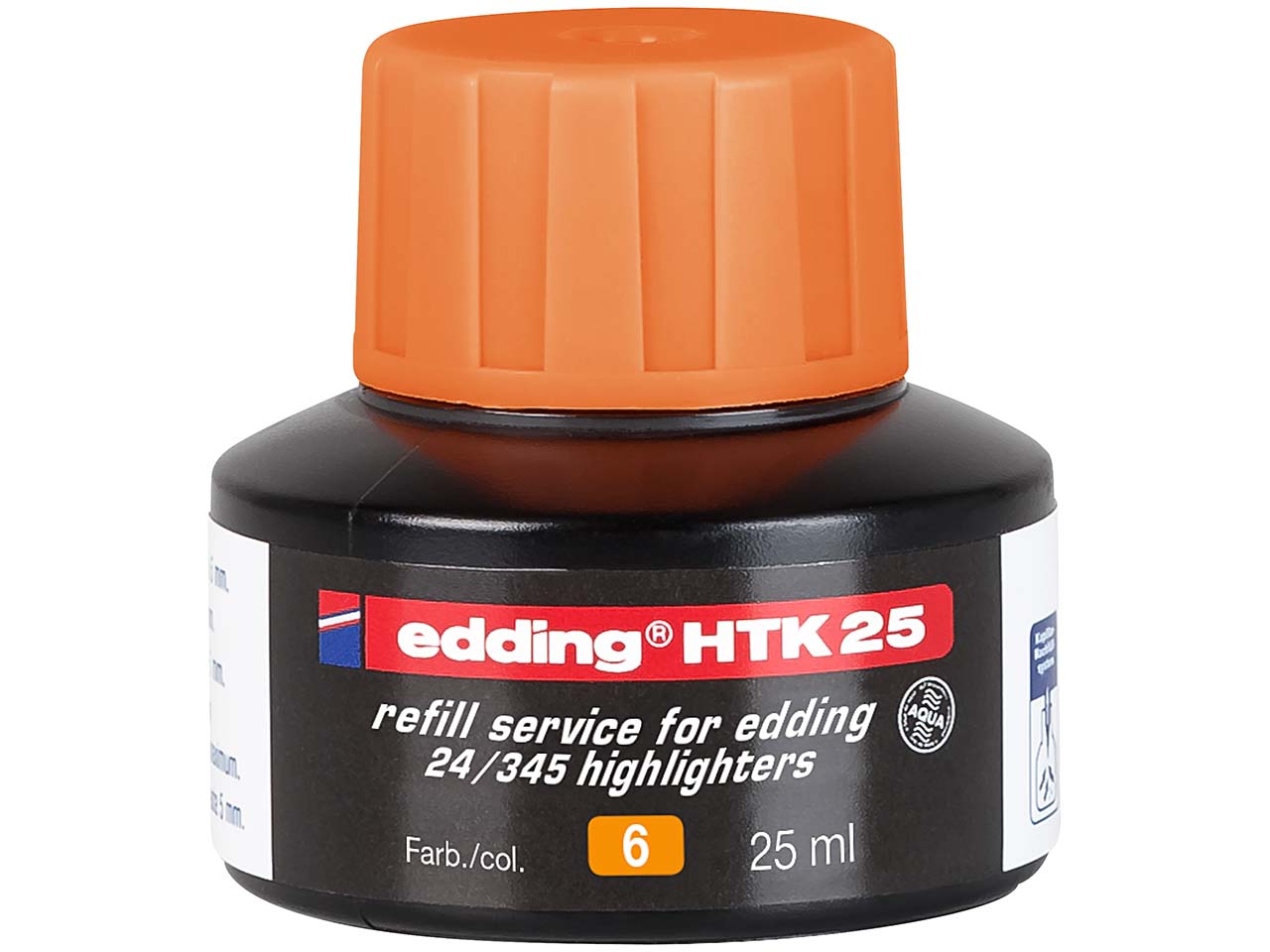 edding Nachfülltinte "HTK25" für Textmarker "Highlighter 24" orange