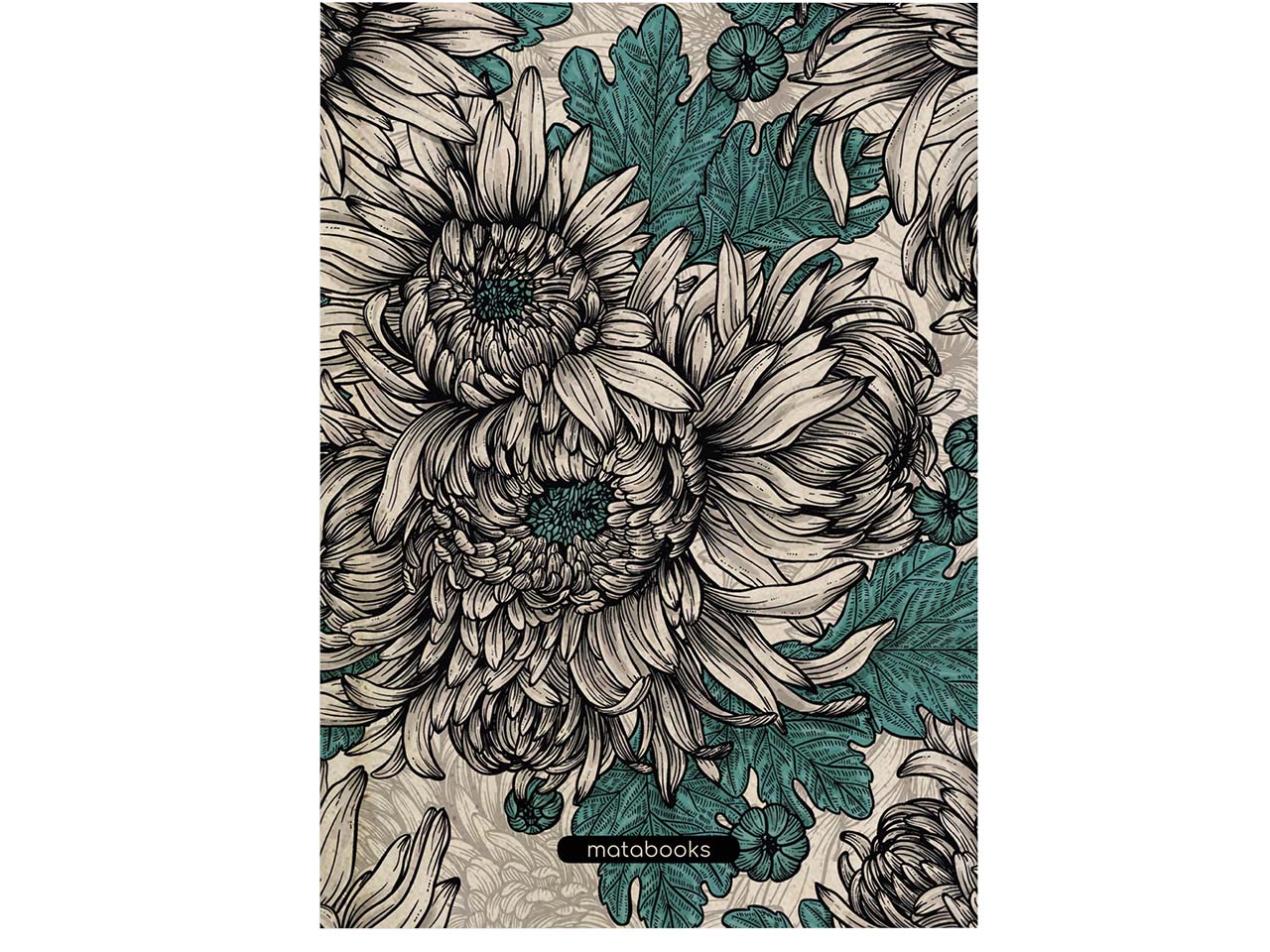 Matabooks Notizbuch "Jana Chrysanthemum", blanko
