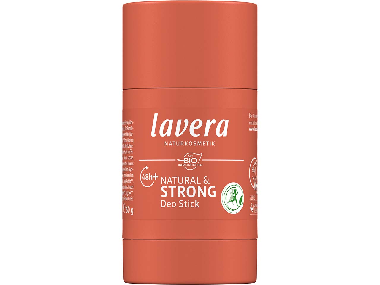 lavera Deo Stick "Natural & Strong" Bio-Ginseng & natürliche Mineralien, 60 g