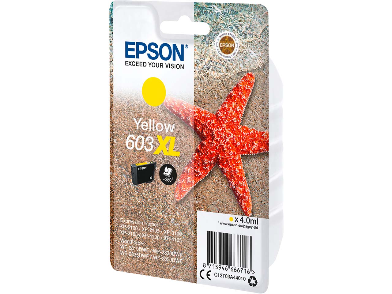 Epson Tintenpatrone 603XL gelb