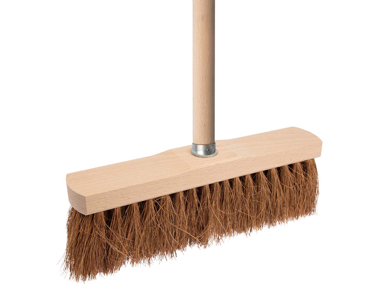 Straßenbesen inkl. Stiel, 28 cm, Kokosborsten